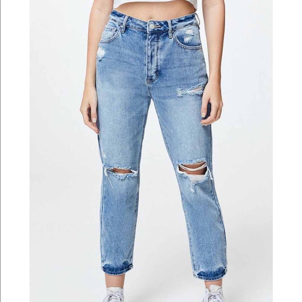 pacsun ripped mom jeans